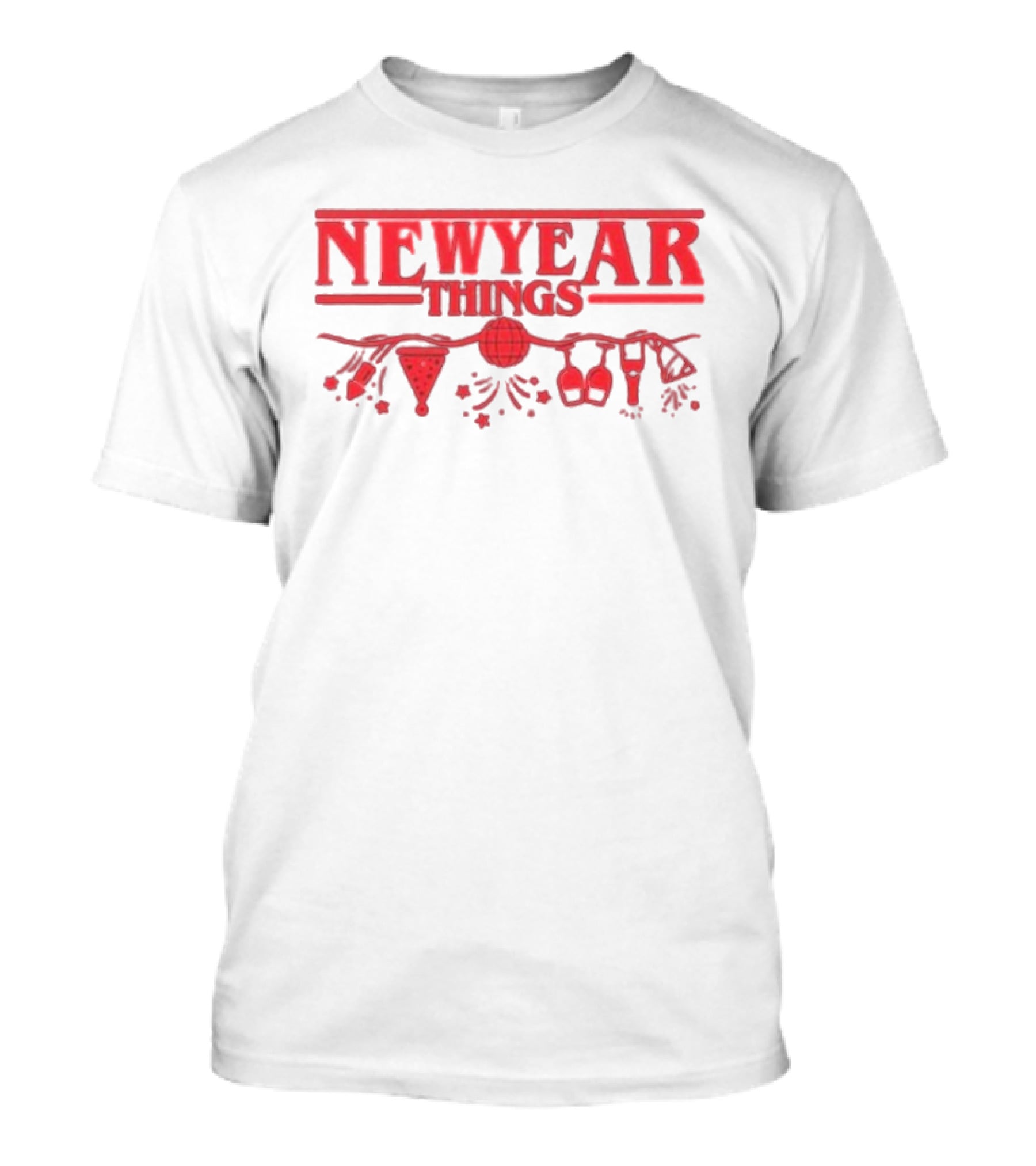 New Year Things Holiday Celebration Parody Lights Party Iconic T-Shirt