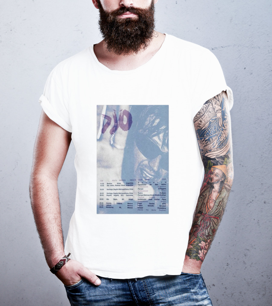 DJO South America Mexico Tour Santiago Region Mar 14 2026 Dates And Venues T-Shirt