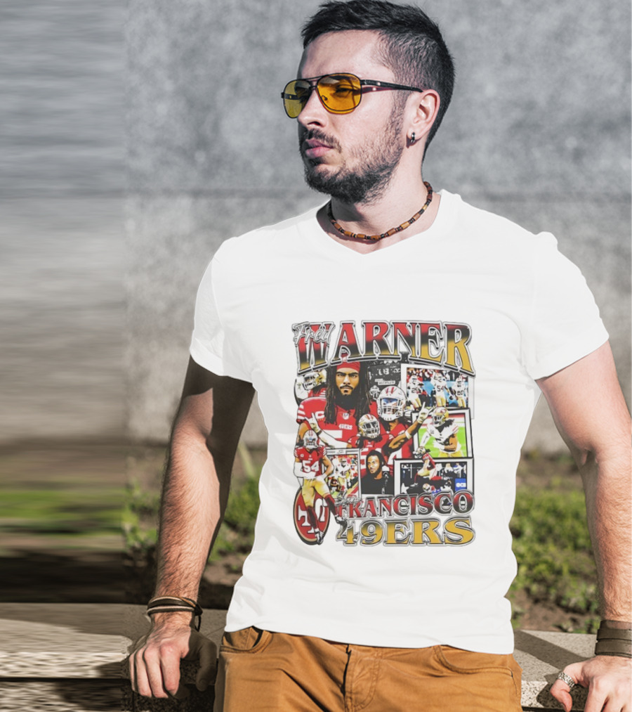 Fred Warner San Francisco 49ers Linebacker NFL Football Collage T-Shirt