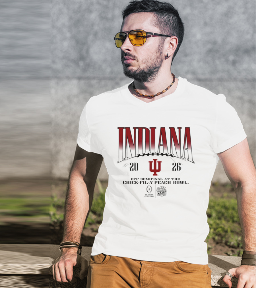 Indiana Hoosiers 2026 CFP Semifinal Chick Fil A Peach Bowl T-Shirt