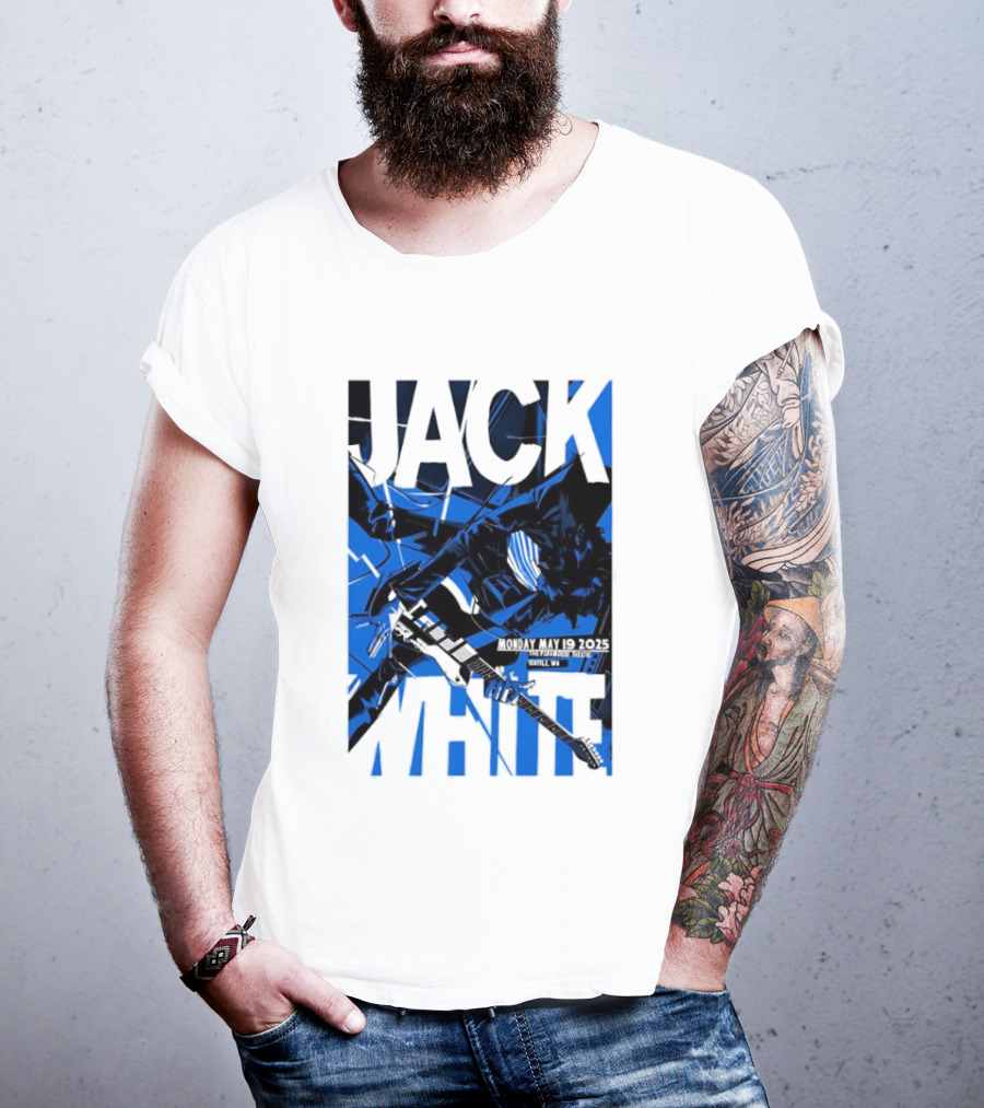 Jack White Seattle WA May 19th 2025 Concert Tour Collectible T-Shirt