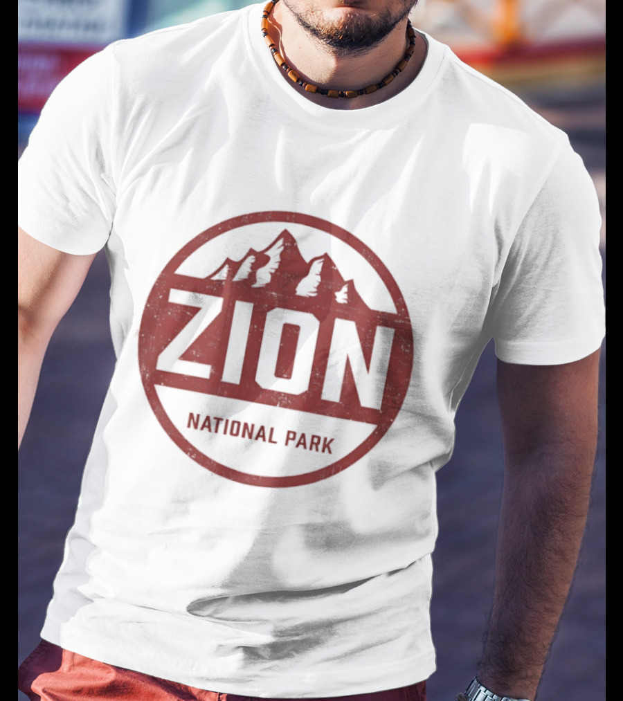 Zion National Park Utah Mountain Rustic T-Shirt