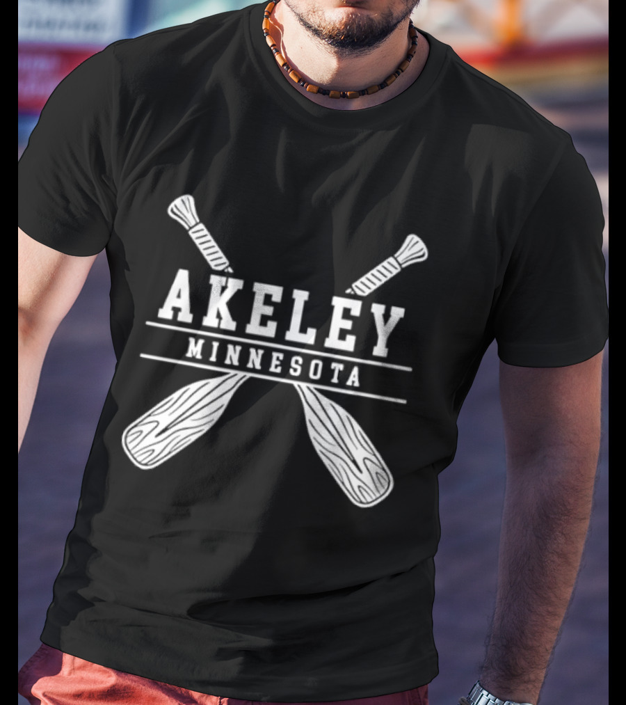 Akeley Minnesota Lake Paddle Adventure Outdoor Nature T-Shirt