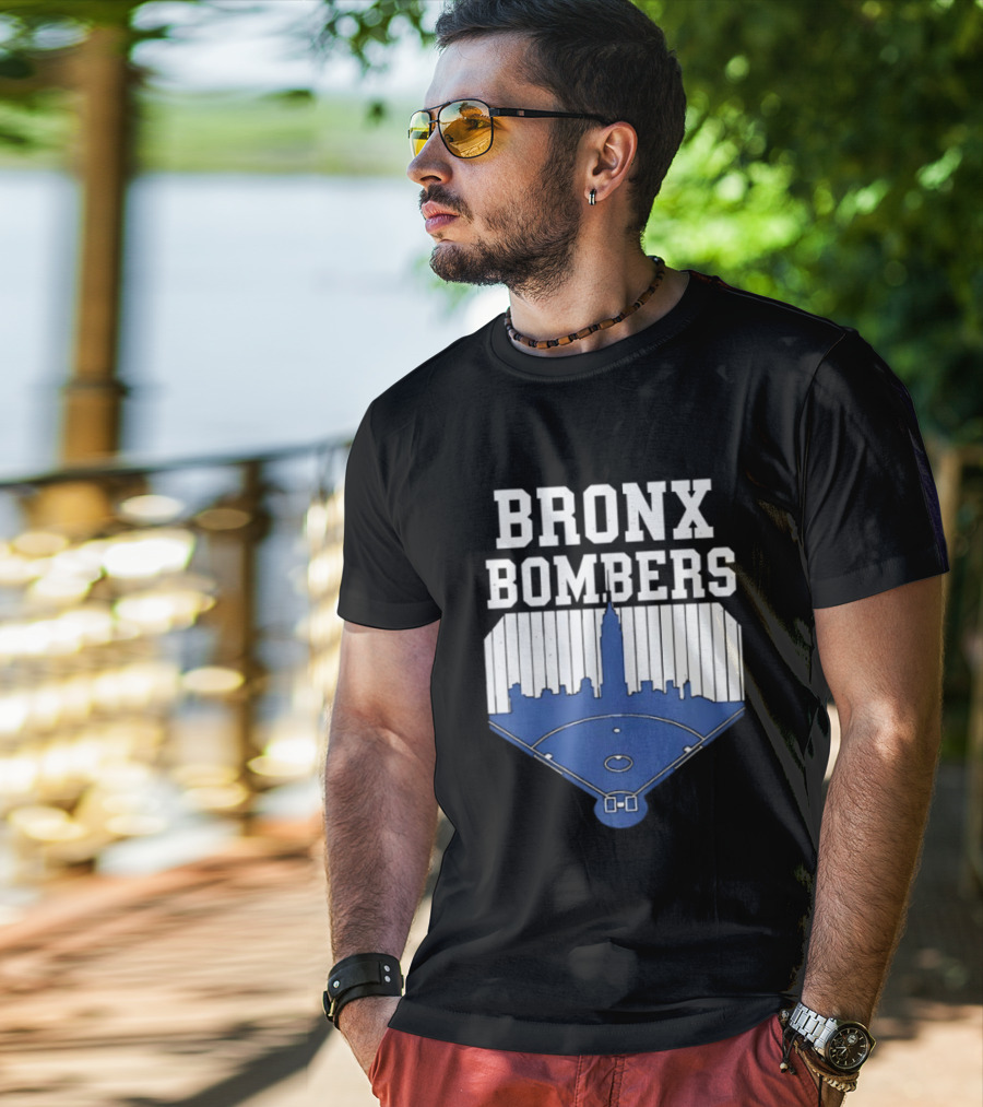 Bronx Bombers Baseball Skyline T-Shirt