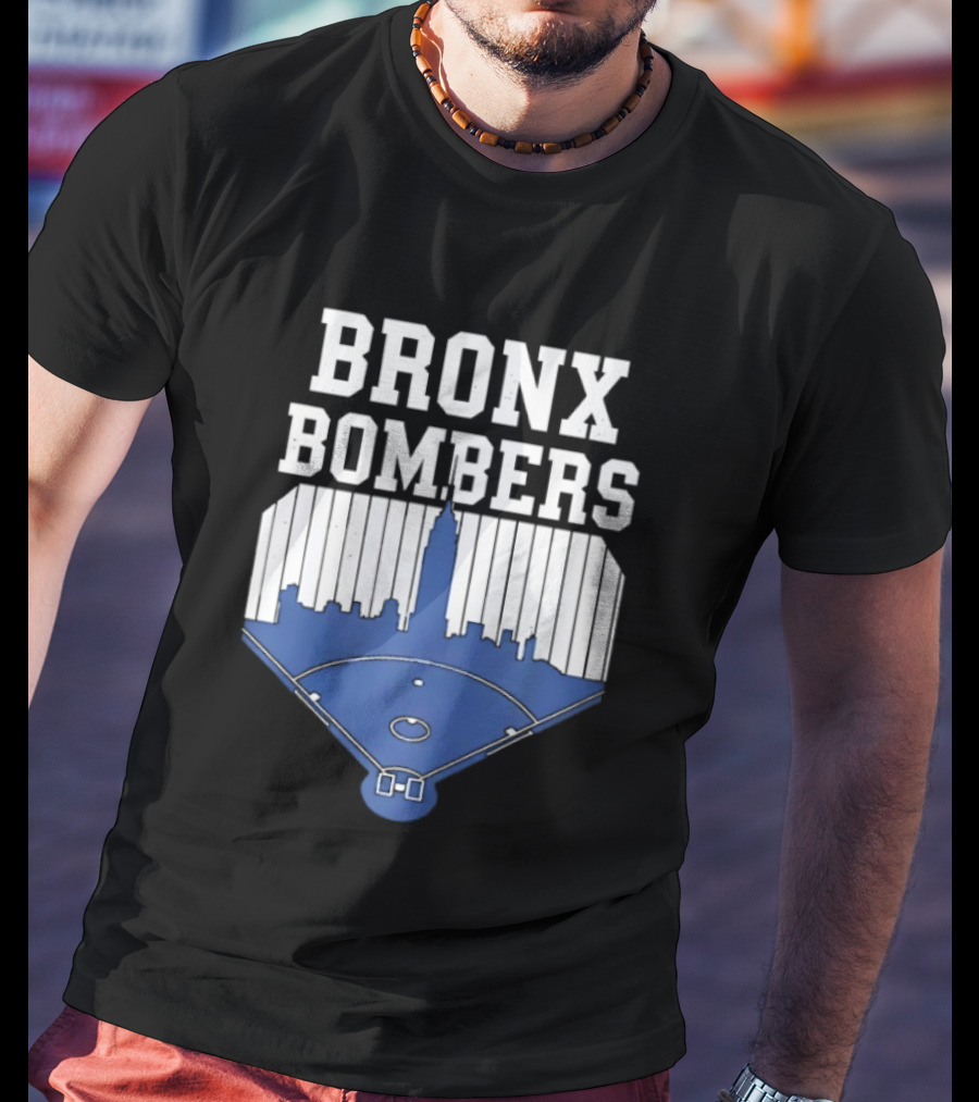 Bronx Bombers Baseball Skyline T-Shirt