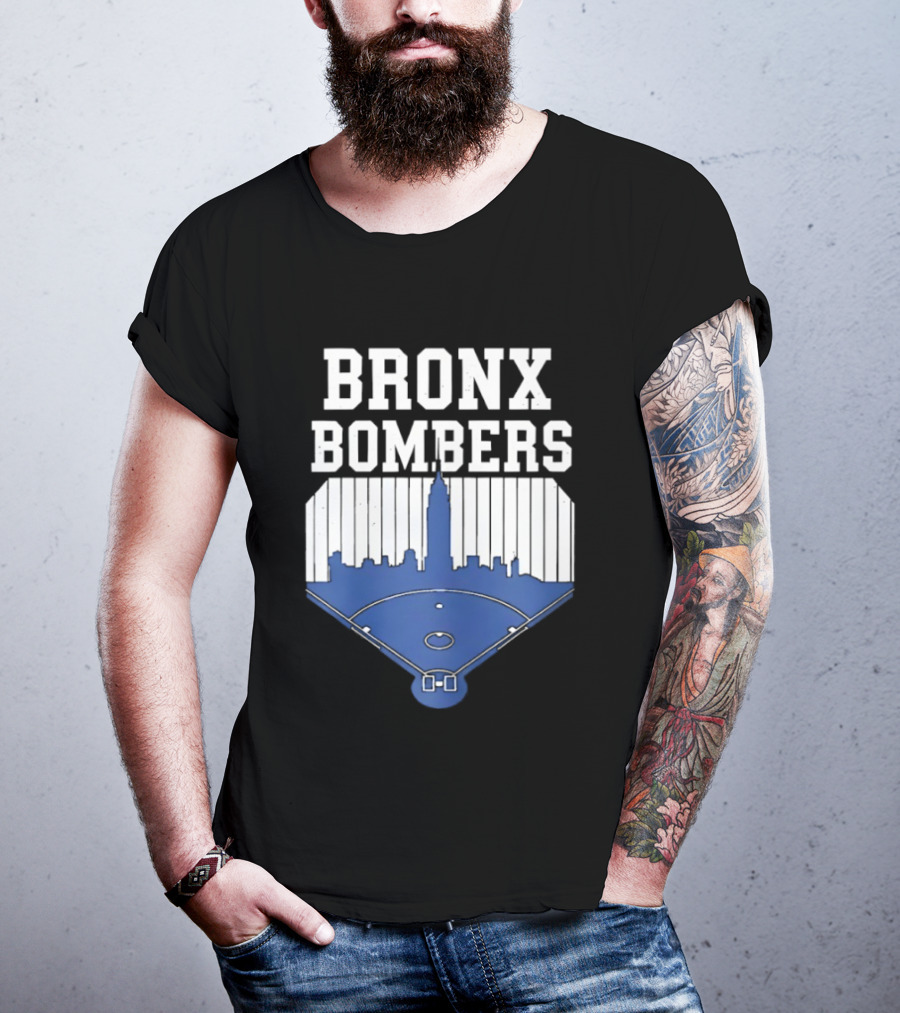 Bronx Bombers Baseball Skyline T-Shirt