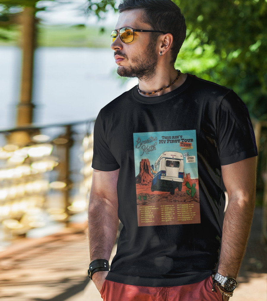 Braxton Keith This Ain't My First Tour 2026 Dates Bus Desert Scene T-Shirt