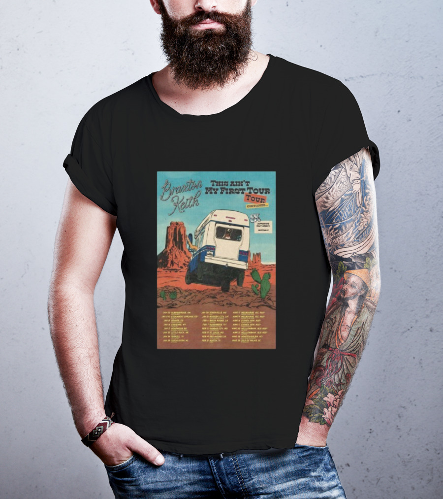 Braxton Keith This Ain't My First Tour 2026 Dates Bus Desert Scene T-Shirt