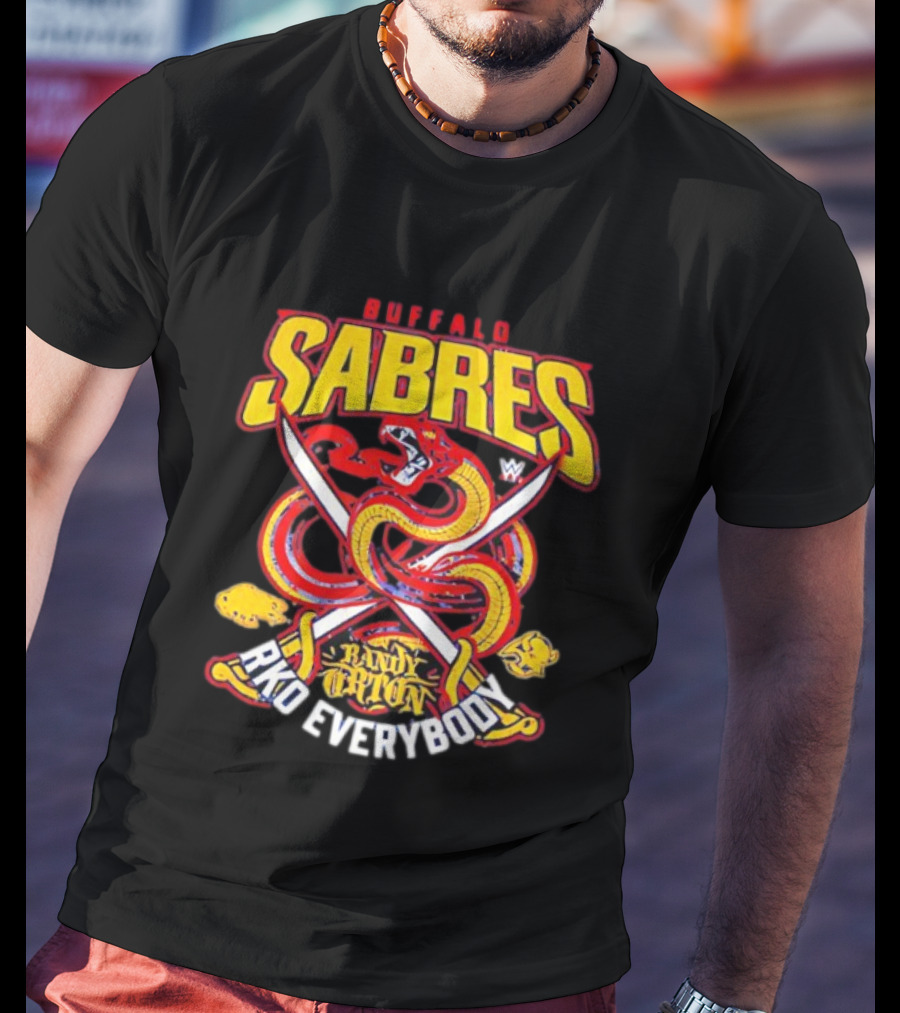 Buffalo Sabres Rko Everybody Randy Orton Snake Cross Swords T-Shirt
