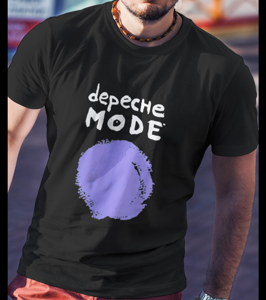 Depeche Mode Devotional Band Purple Circle T-Shirt