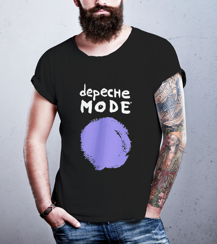Depeche Mode Devotional Band Purple Circle T-Shirt