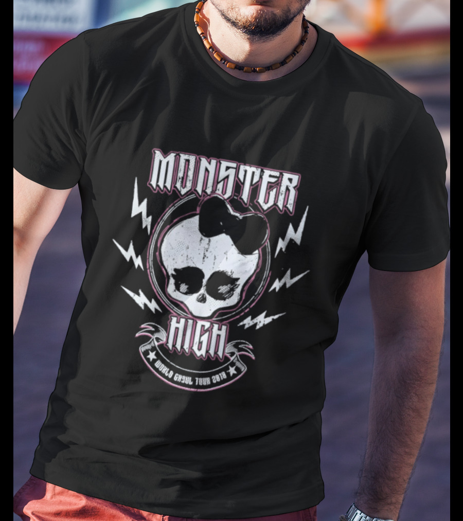 Monster High Skull Bow World Ghoul Tour 2026 T-Shirt
