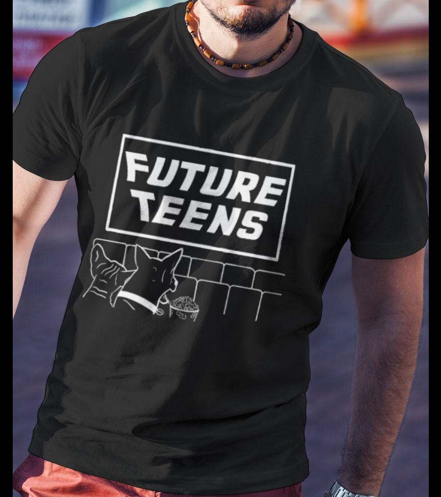Future Teens Movie Night With Pets T-Shirt