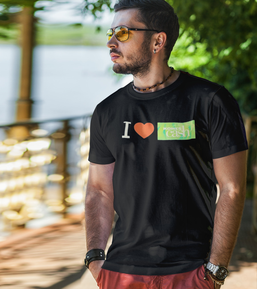 I Love Kohl's Cash Green Heart T-Shirt