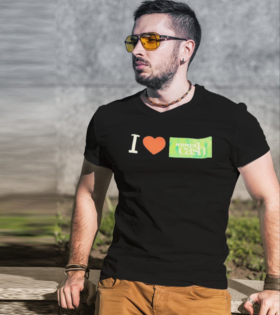 I Love Kohl's Cash Green Heart T-Shirt