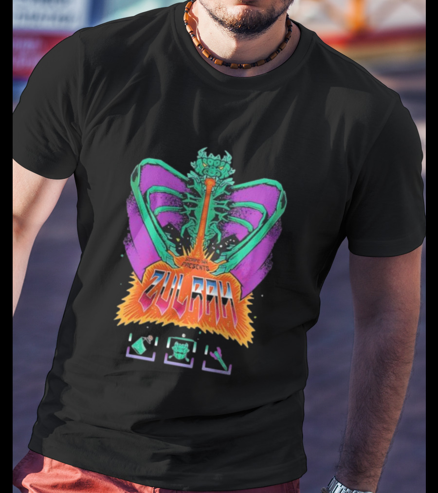 Zulrah 90s Pinball Vibes Old School RuneScape Boss Scythe Day Presents T-Shirt