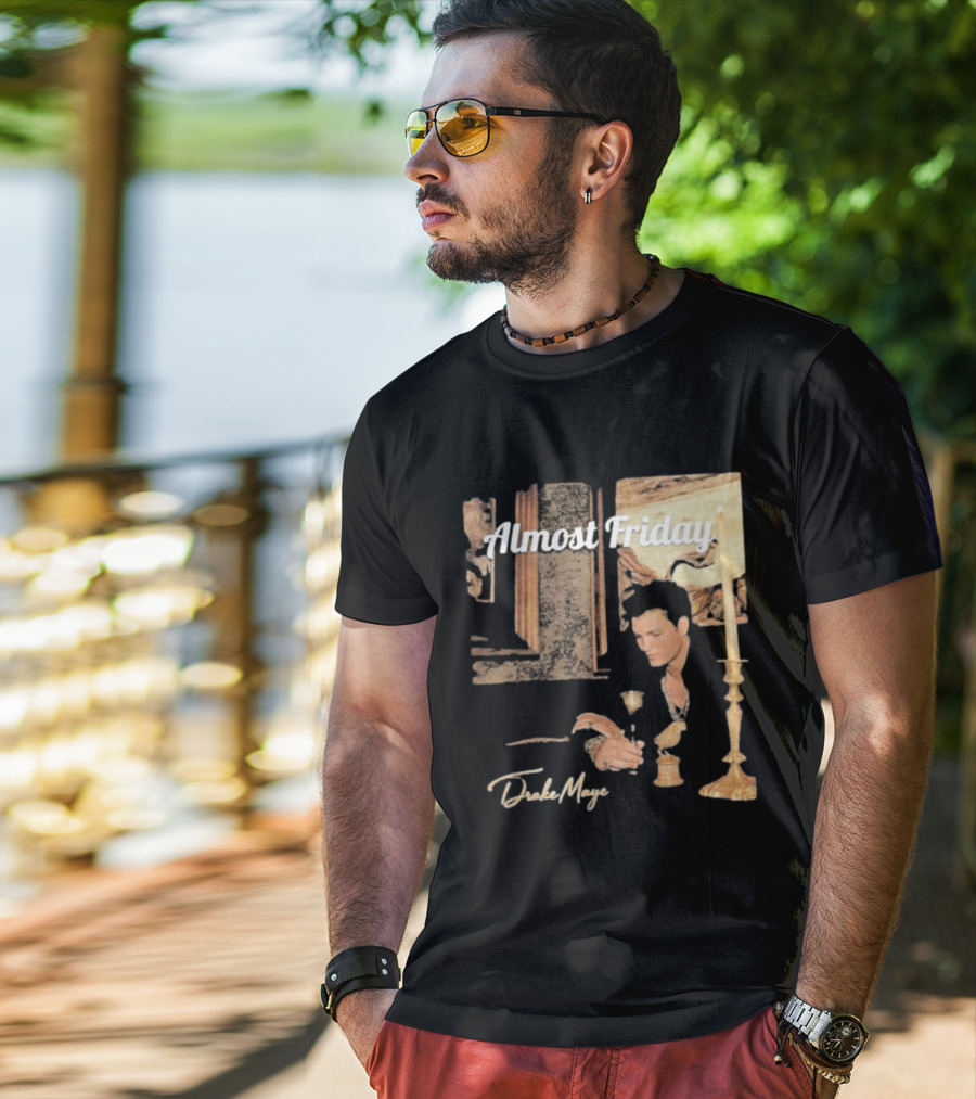 Almost Friday Drake Maye Surreal Collage Assembly T-Shirt
