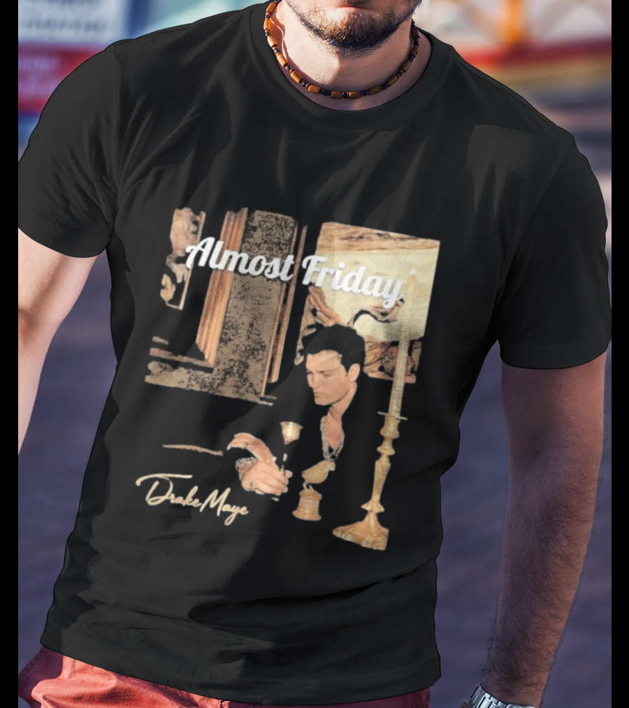 Almost Friday Drake Maye Surreal Collage Assembly T-Shirt