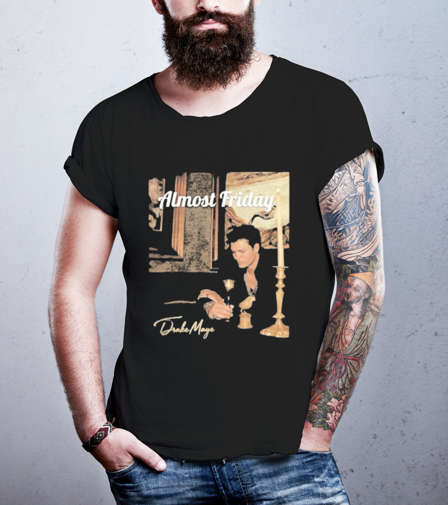 Almost Friday Drake Maye Surreal Collage Assembly T-Shirt
