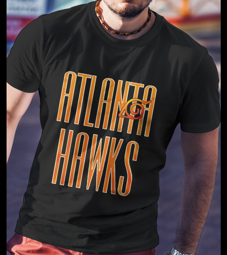 Atlanta Hawks Naruto Vintage Sharingan T-Shirt