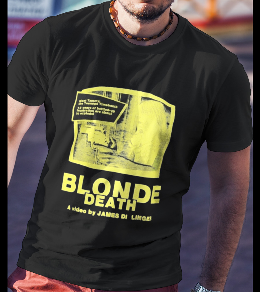 Blonde Death Teenage Timebomb Video By James D Lange 12 Years Frustration Explosion T-Shirt