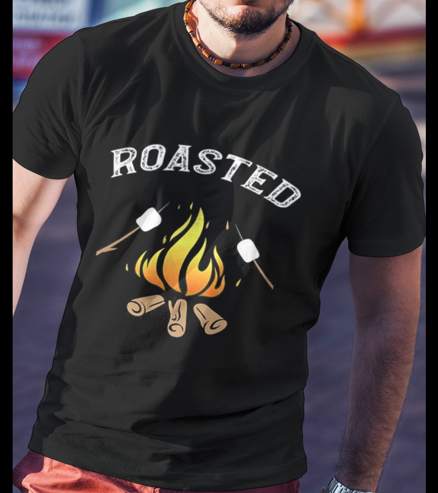 Campfire Roasted Marshmallows Bonfire Logs T-Shirt