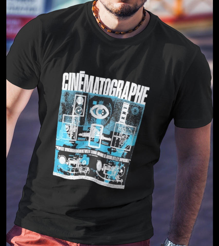 Cinématographe Perfect Synchronisation Between Sound And Image Is Absolutely Impossible Apparatus Schematic T-Shirt
