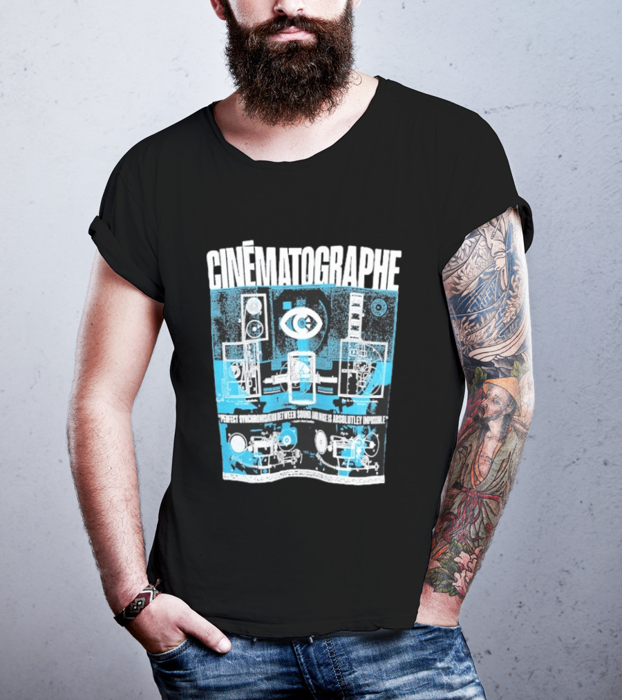 Cinématographe Perfect Synchronisation Between Sound And Image Is Absolutely Impossible Apparatus Schematic T-Shirt