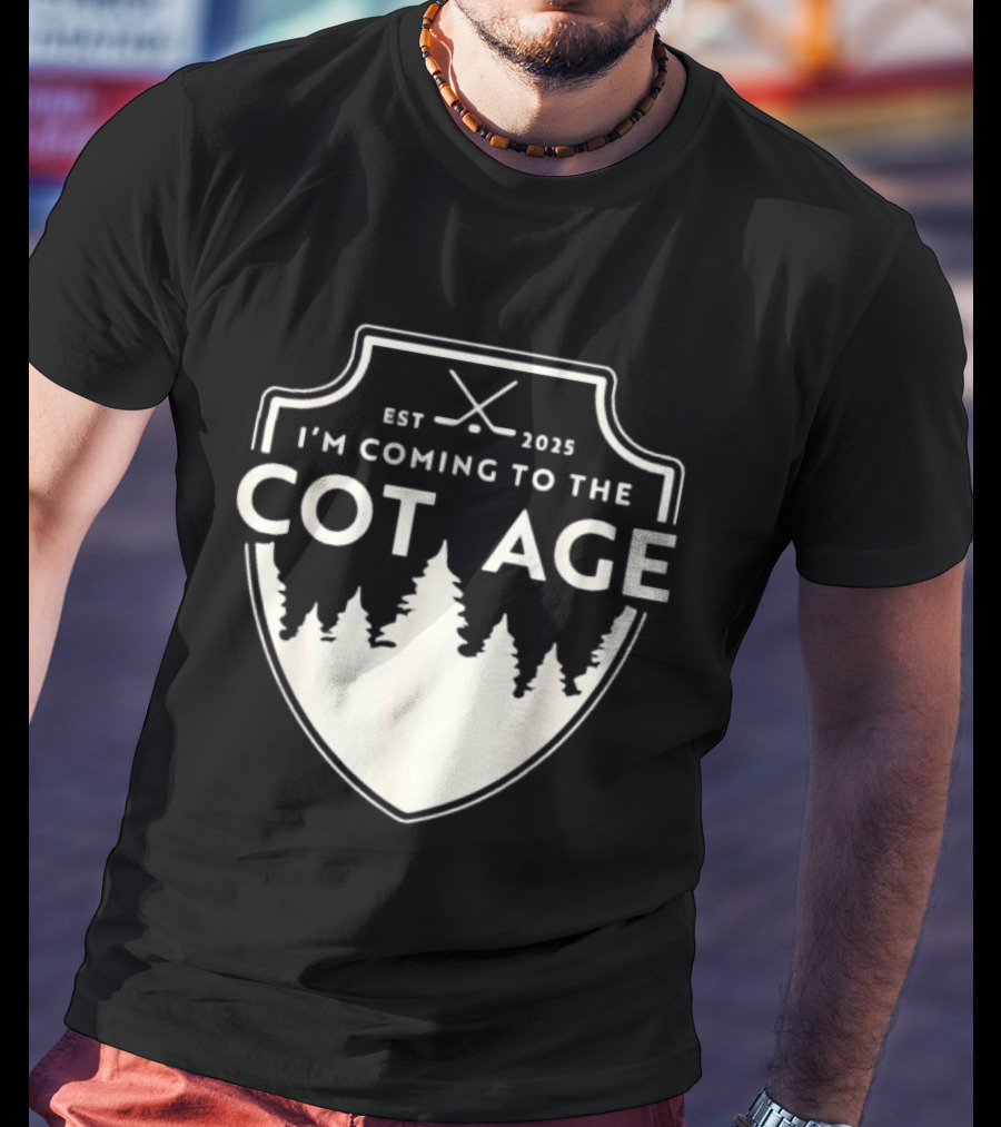 I'm Coming To The Cottage Est 2025 Trees T-Shirt
