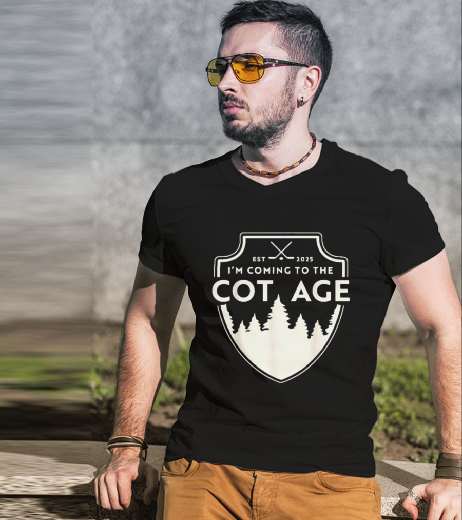 I'm Coming To The Cottage Est 2025 Trees T-Shirt