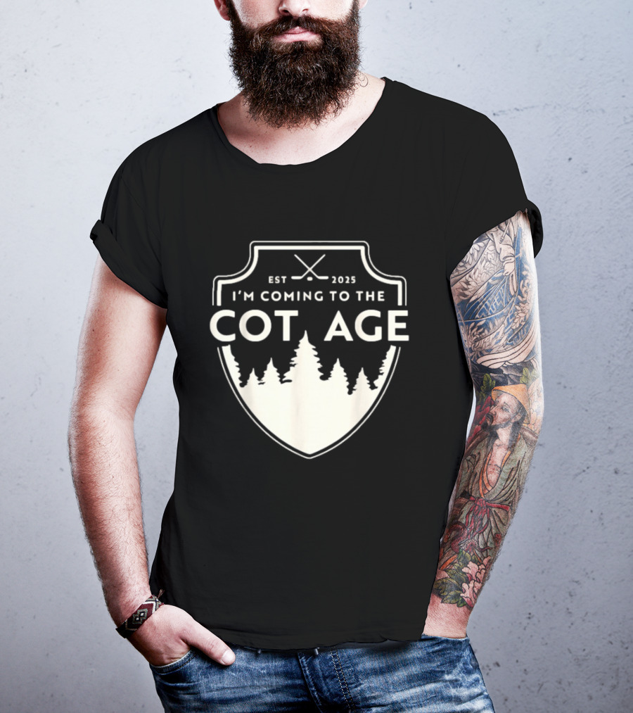 I'm Coming To The Cottage Est 2025 Trees T-Shirt