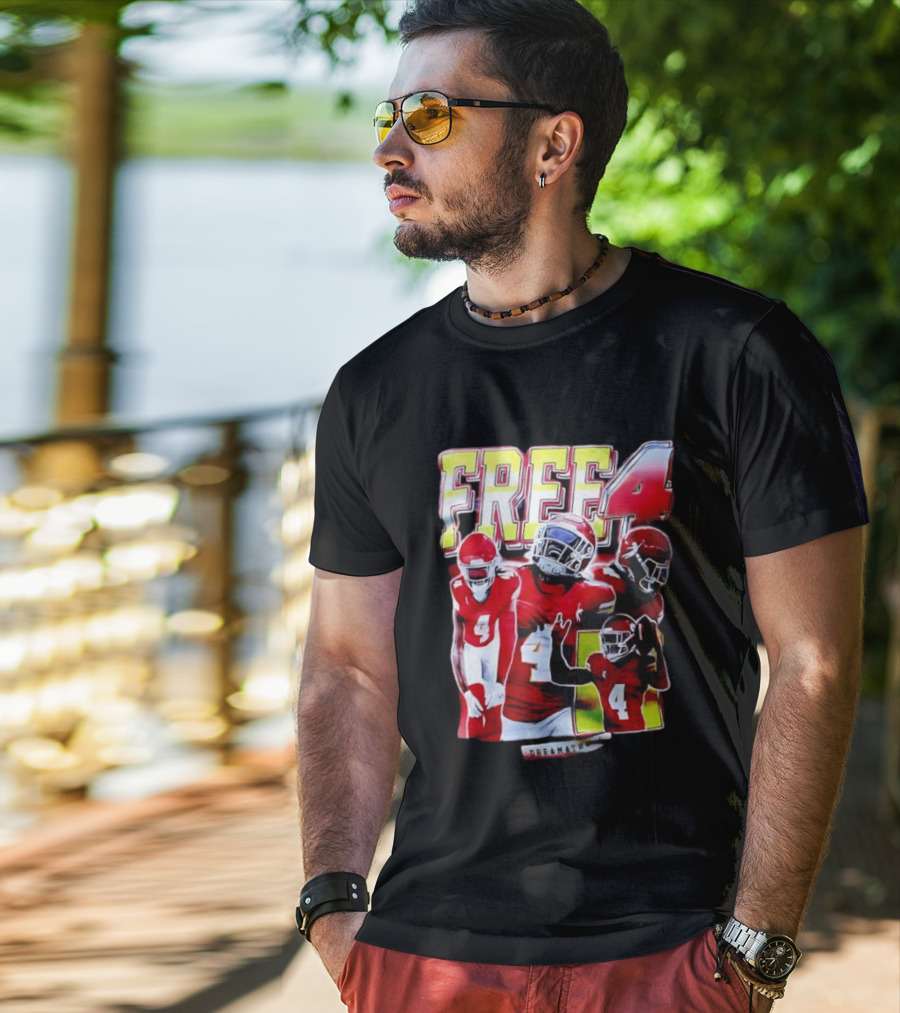 Free 4 Rashee Rice Kansas City Chiefs Dreamathon T-Shirt
