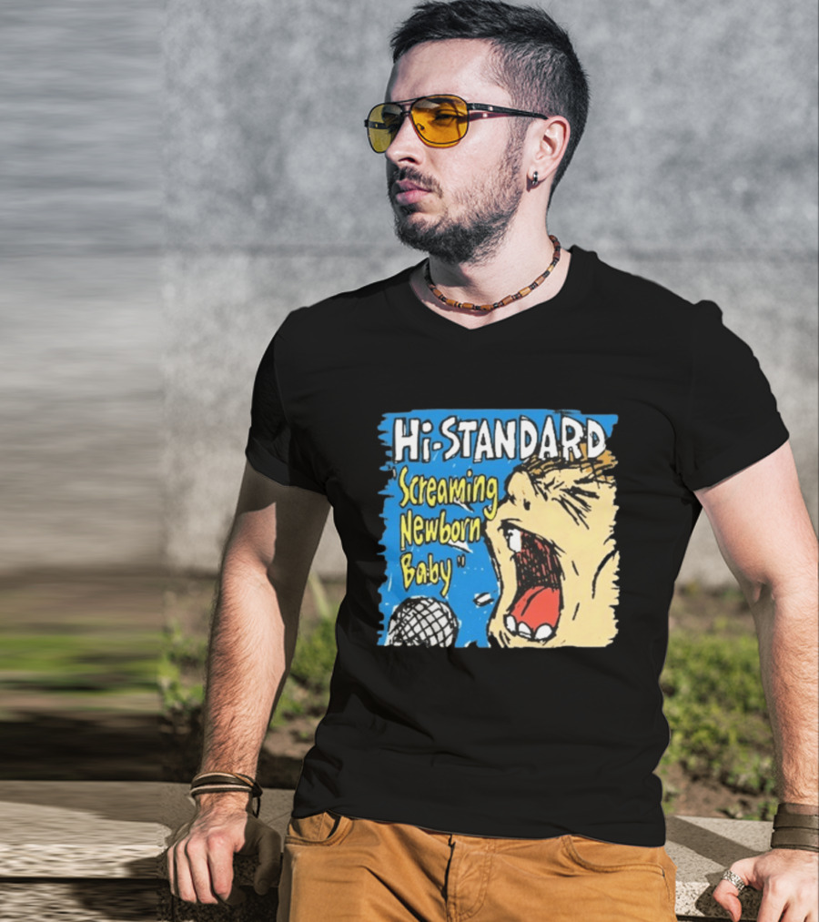 Hi Standard Screaming Newborn Baby Niigata Japan SNB Band Merchandise T-Shirt