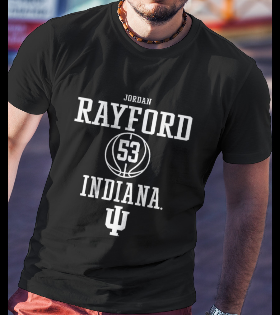 Jordan Rayford 53 Indiana Hoosiers IU Basketball T-Shirt