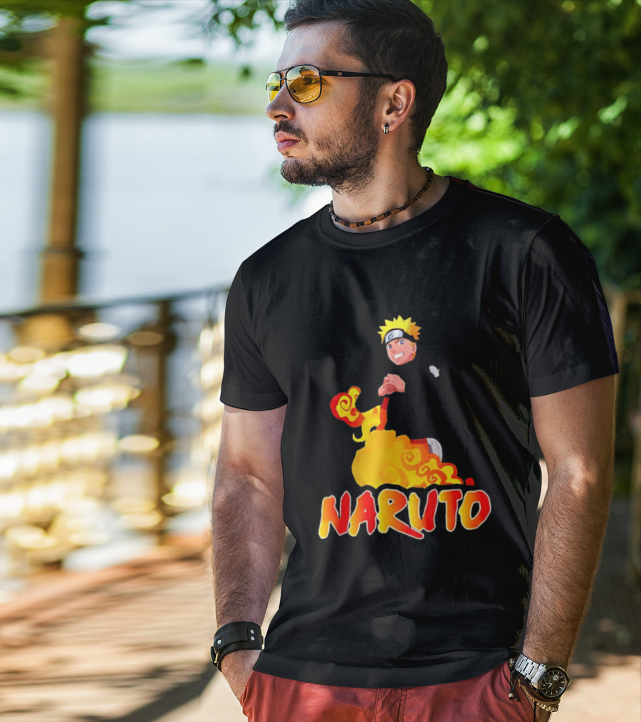 Naruto Atlanta Hawks Vintage 90s Style Anime T-Shirt