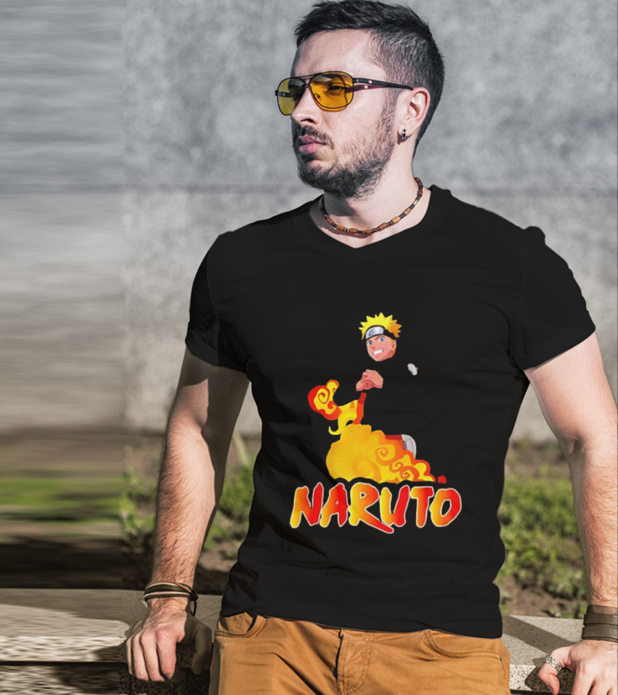 Naruto Atlanta Hawks Vintage 90s Style Anime T-Shirt