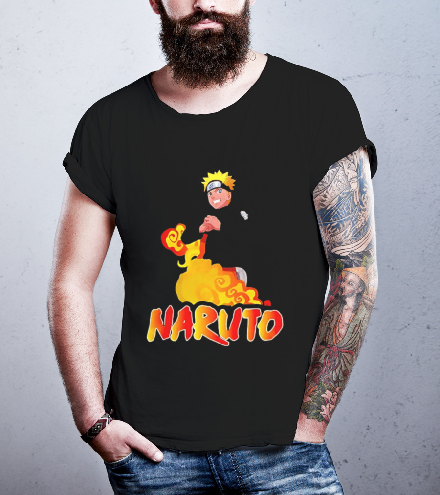 Naruto Atlanta Hawks Vintage 90s Style Anime T-Shirt
