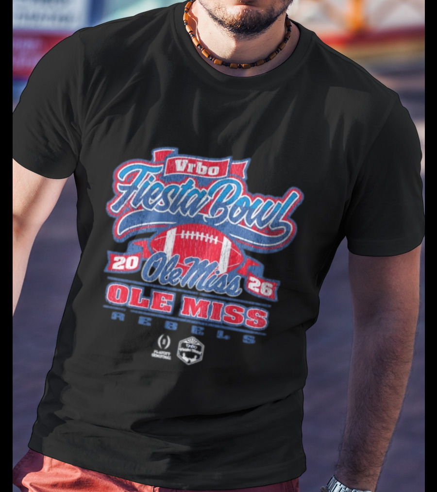 Ole Miss Rebels Vrbo Fiesta Bowl 2026 CFP Semifinal T-Shirt