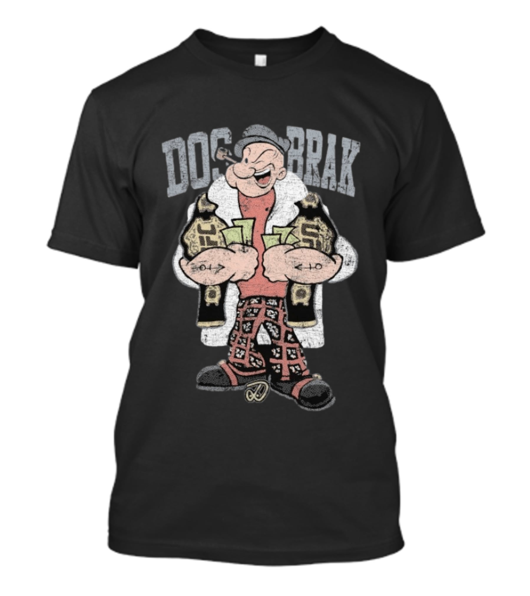Popeye Mink Cash Style Dosbrak Champ T-Shirt