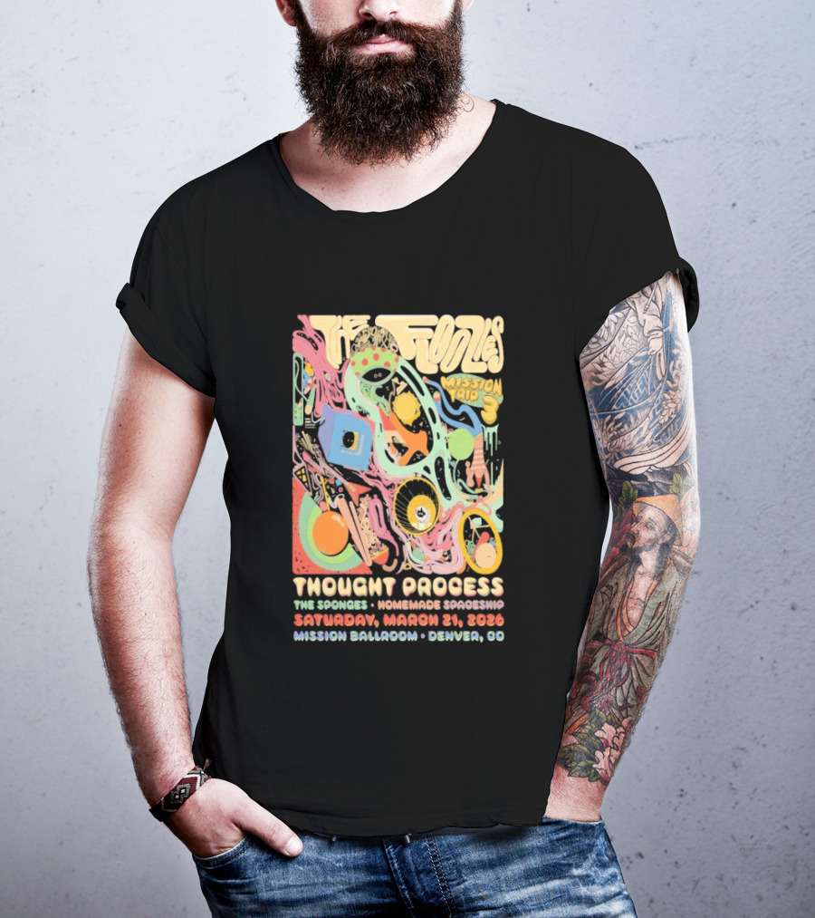 The Floozies Thought Process Mission Ballroom Denver March 21 2026 T-Shirt