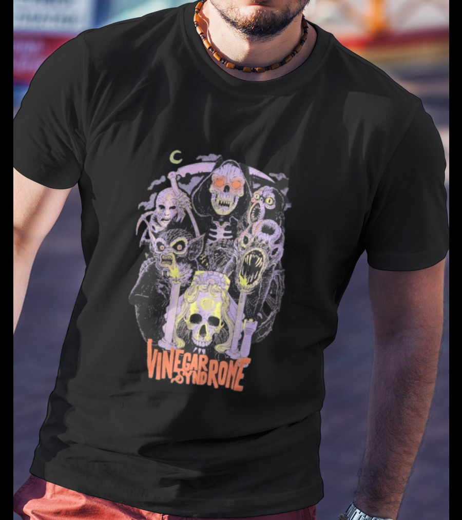 Vinegar Syndrome Spookies Horror Monsters Skeletons And Creatures Collection T-Shirt