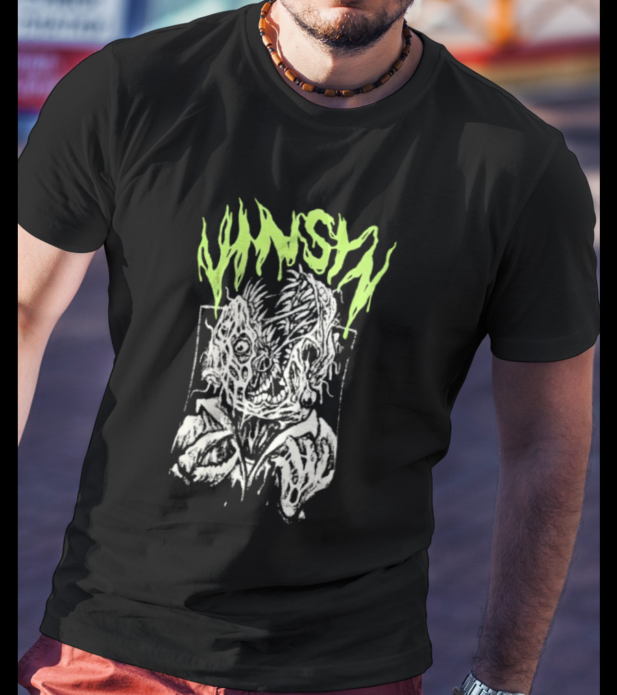 VinSyn Infested Horror Art Neon Gothic T-Shirt