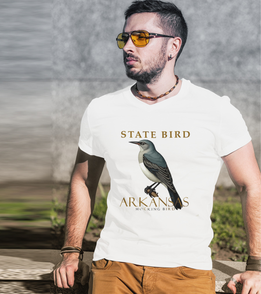 Arkansas State Bird Mockingbird T-Shirt