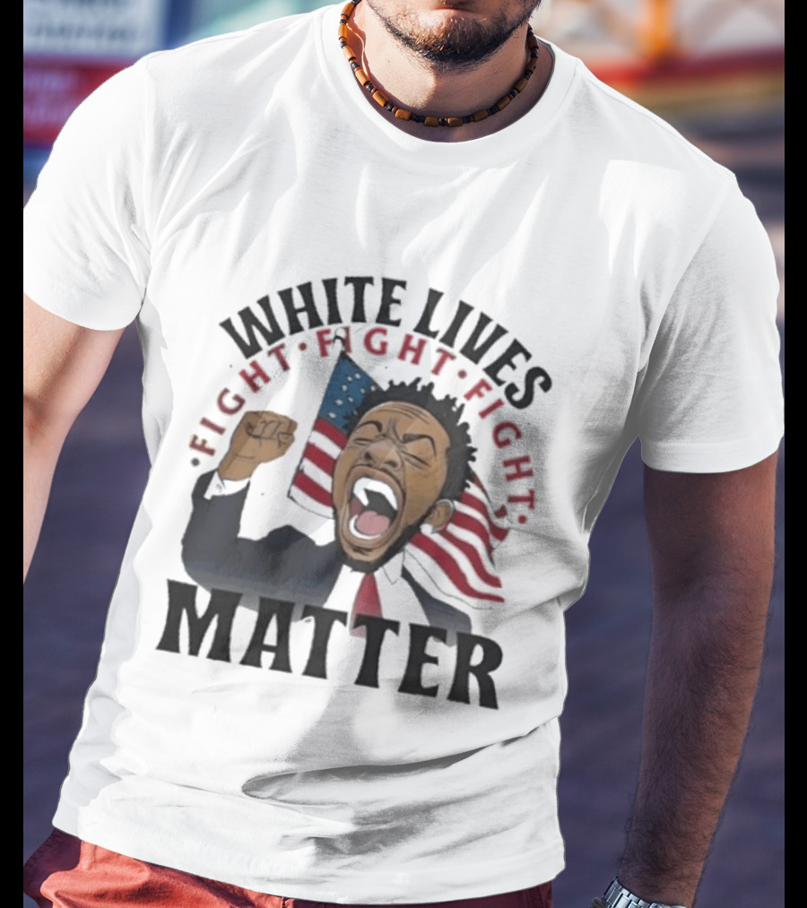 Kendrick Lamar White Lives Fight Matter American Flag Powers T-Shirt