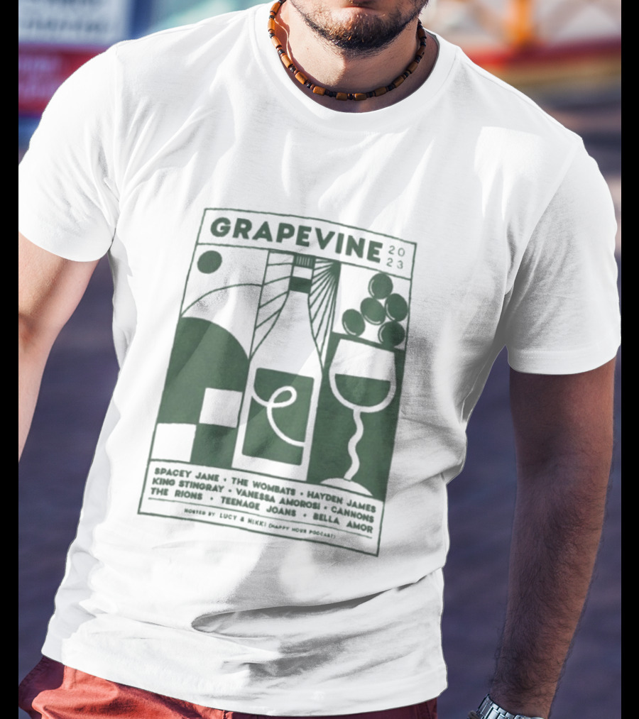 Grapevine 2023 Lineup Gang Of Youths The Wombats Hayden James Teenage Dads T-Shirt