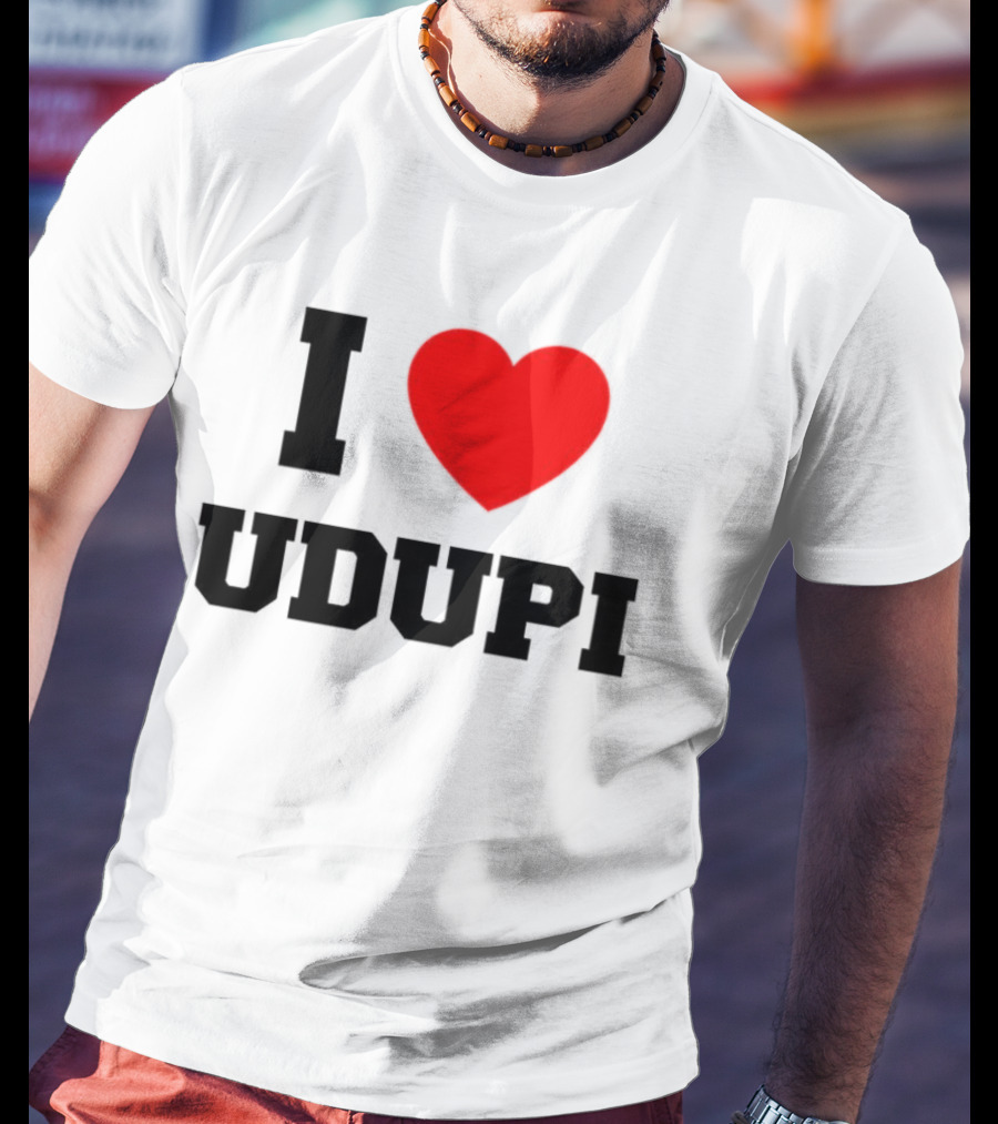 I Love Udupi Heart T-Shirt