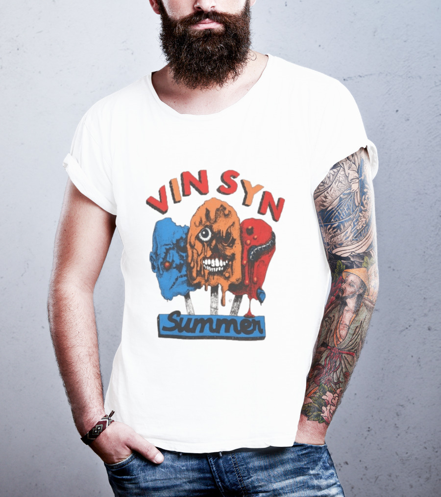 VIN SYN Summer Horror Monster Trio T-Shirt