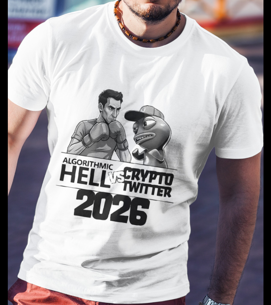 Algorithmic Hell Vs Crypto Twitter Boxing Showdown 2026 T-Shirt