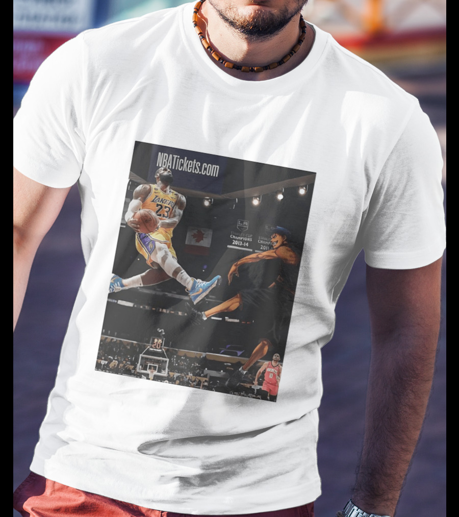 Alley Oop Lakers 23 NBA Anime Champions 2013 14 2017 18 T-Shirt