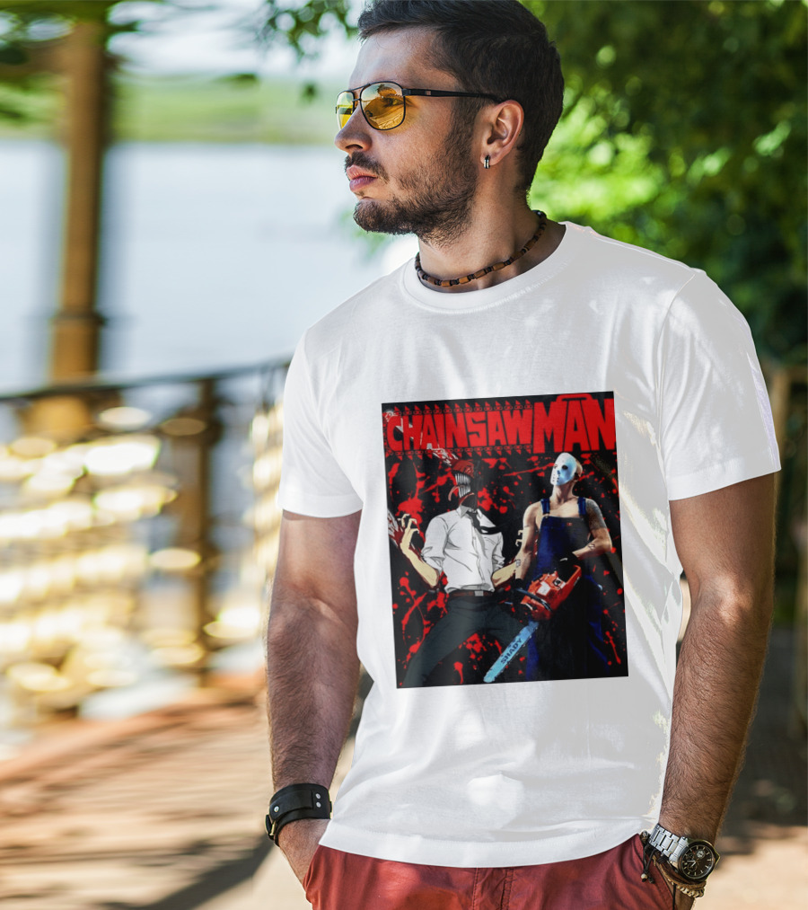 Chainsaw Man Shady Anime Horror T-Shirt